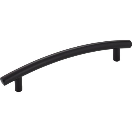 ELEMENTS BY HARDWARE RESOURCES 128 mm Center-to-Center Matte Black Arched Belfast Cabinet Pull 406-128BLK